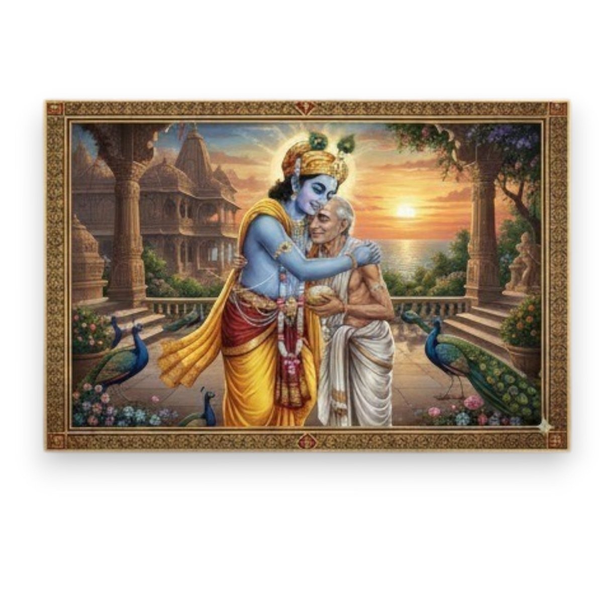 Krishna and Sudama: Maitri Bandhan: Krishna, Sudama, and the Royal Peacocks