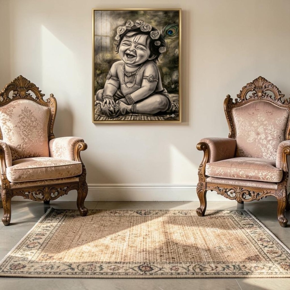 Krishna: Hasya - Gopal: The Eternal Resonance of Joy (24 x 36 Inches)