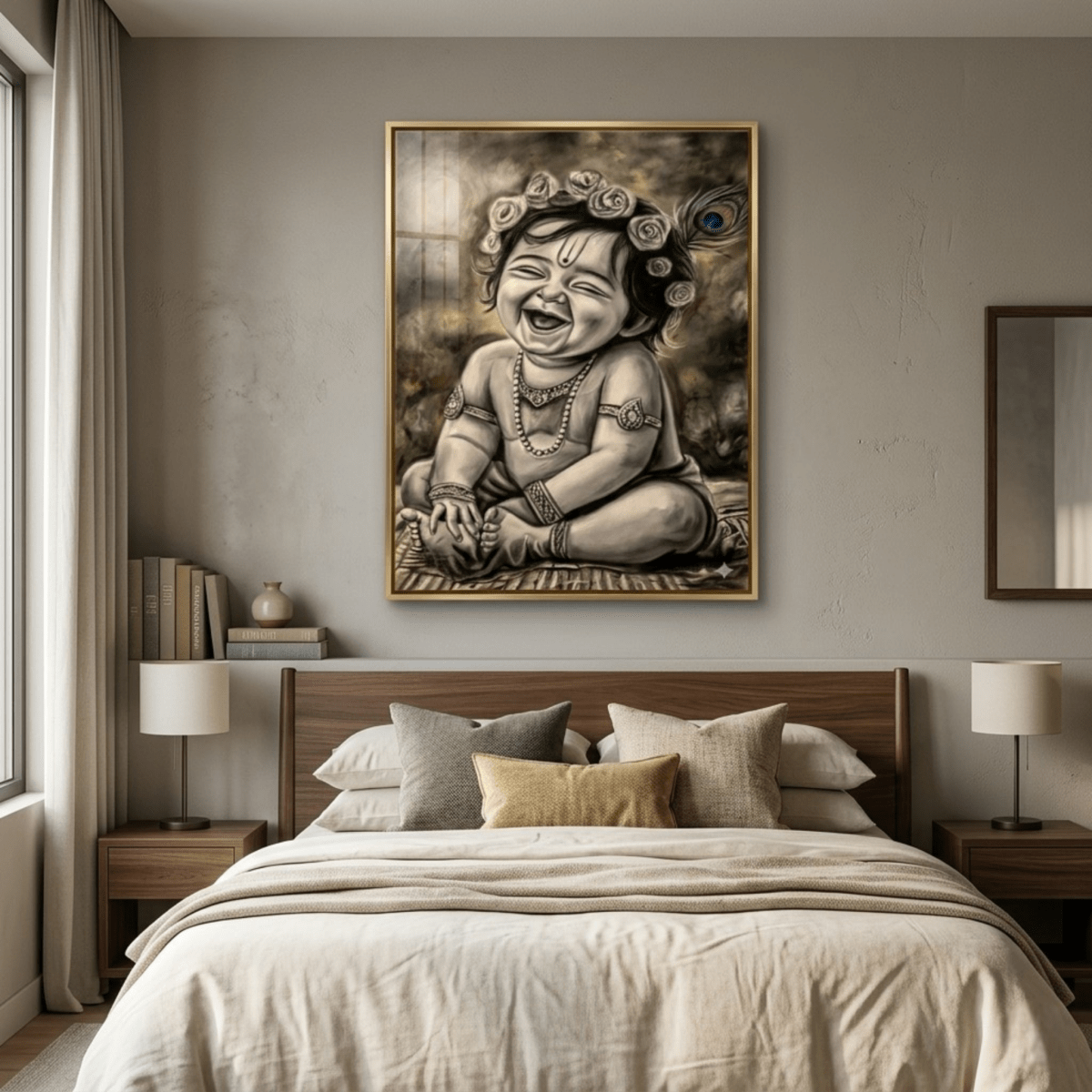 Krishna: Hasya - Gopal: The Eternal Resonance of Joy (24 x 36 Inches)