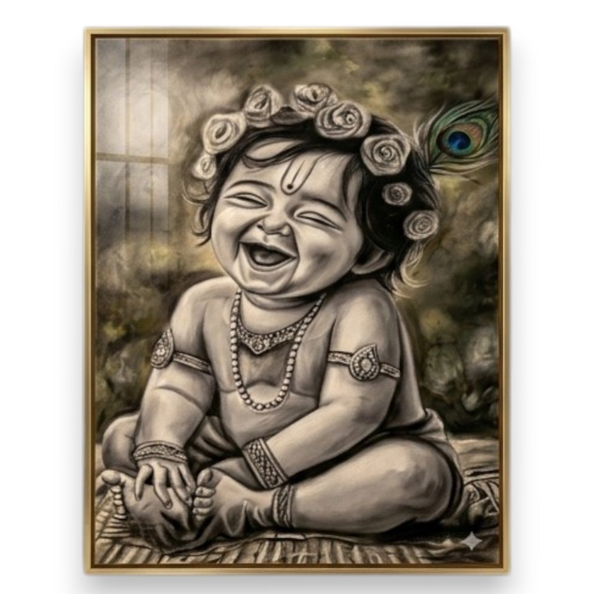 Krishna: Hasya - Gopal: The Eternal Resonance of Joy (24 x 36 Inches)