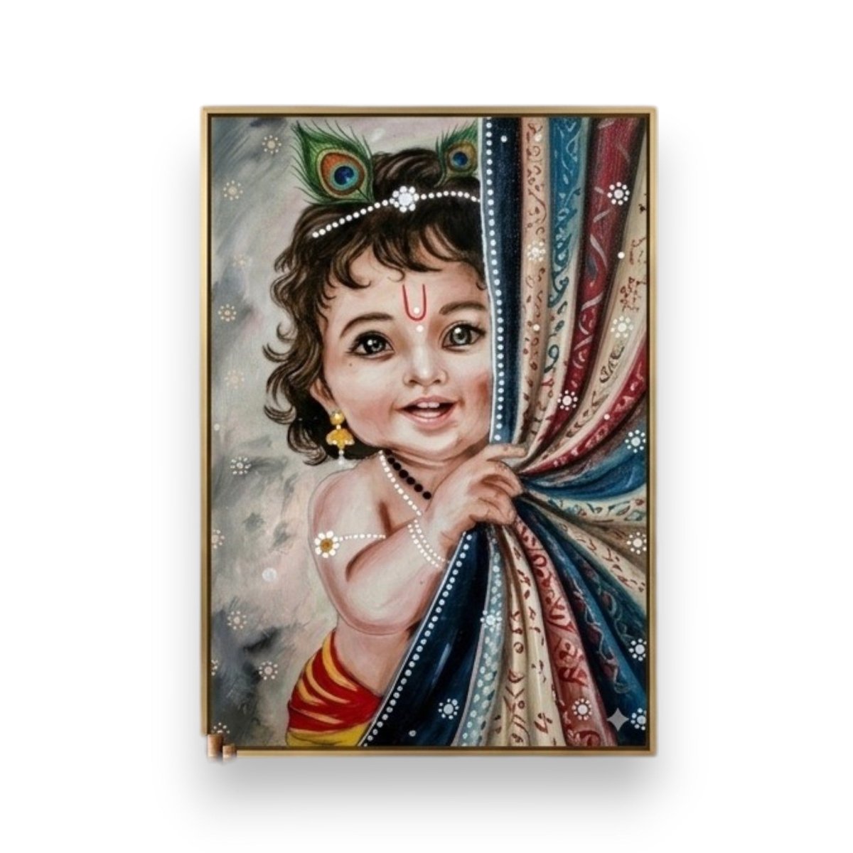 Krishna: Murali Manohar’s Hide - and - Seek (24 x 36 Inches)