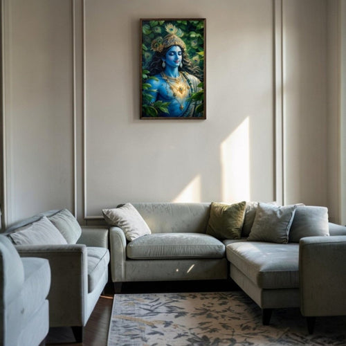 Krishna: The Neel - Aura Madhav (24 x 36 Inches)