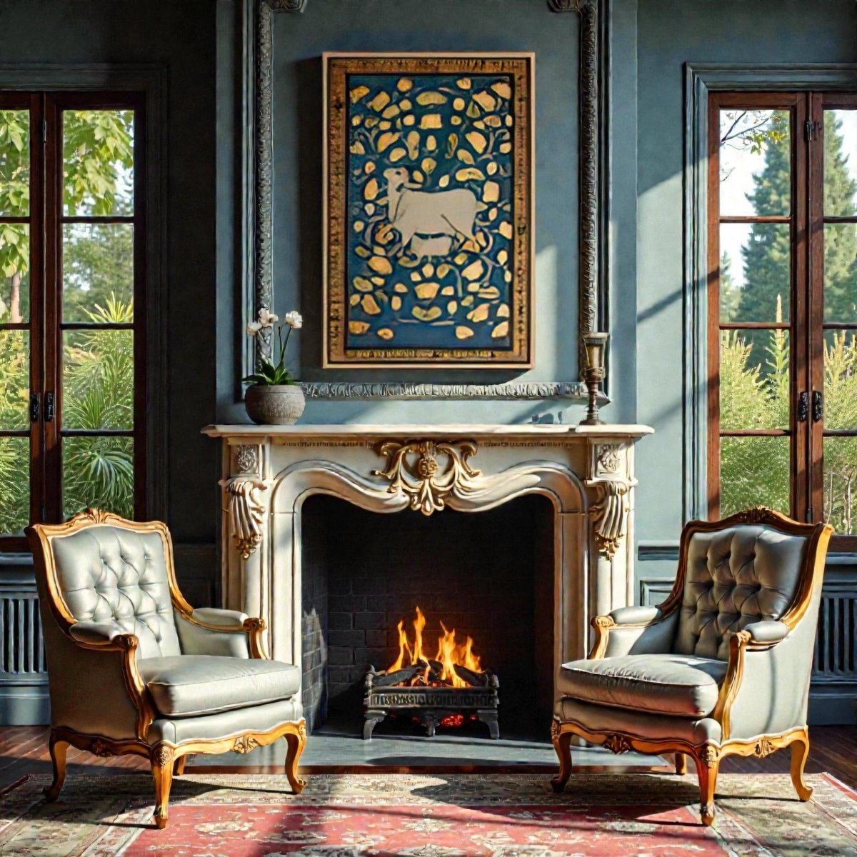 Lotus Bloom Heritage: Kamdhenu Canvas