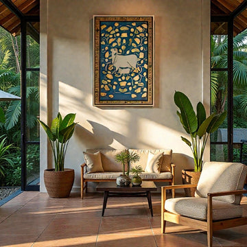 Lotus Bloom Heritage: Kamdhenu Canvas