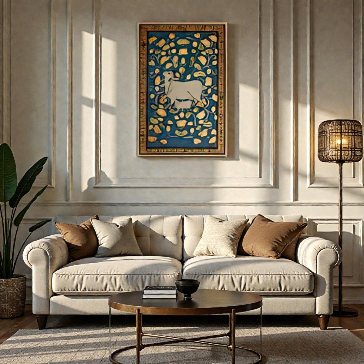 Lotus Bloom Heritage: Kamdhenu Canvas