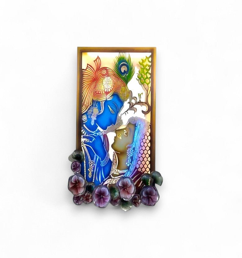 Love's Divine Melody: Radha Krishna (Starting 18 x 29 Inches)