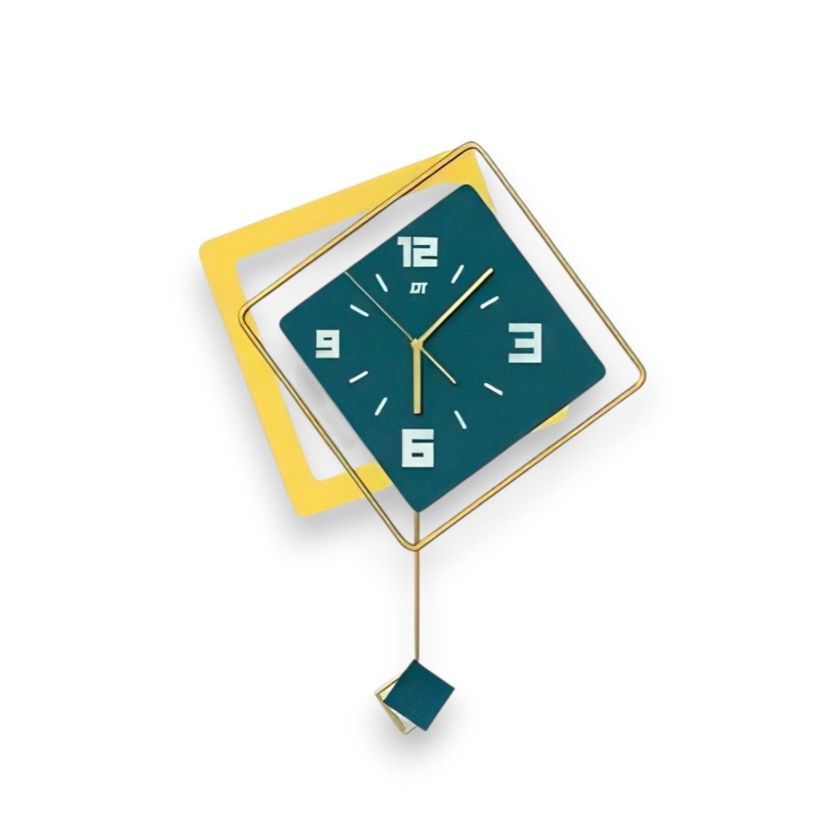 Luxury Square & Rhombus Wall Clock (20.8 x 15.7 Inches)