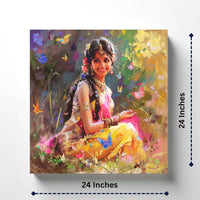 Thumbnail for Maharashtrian Magic in the Air Canvas Wall Painting (36 x 36 Inches)