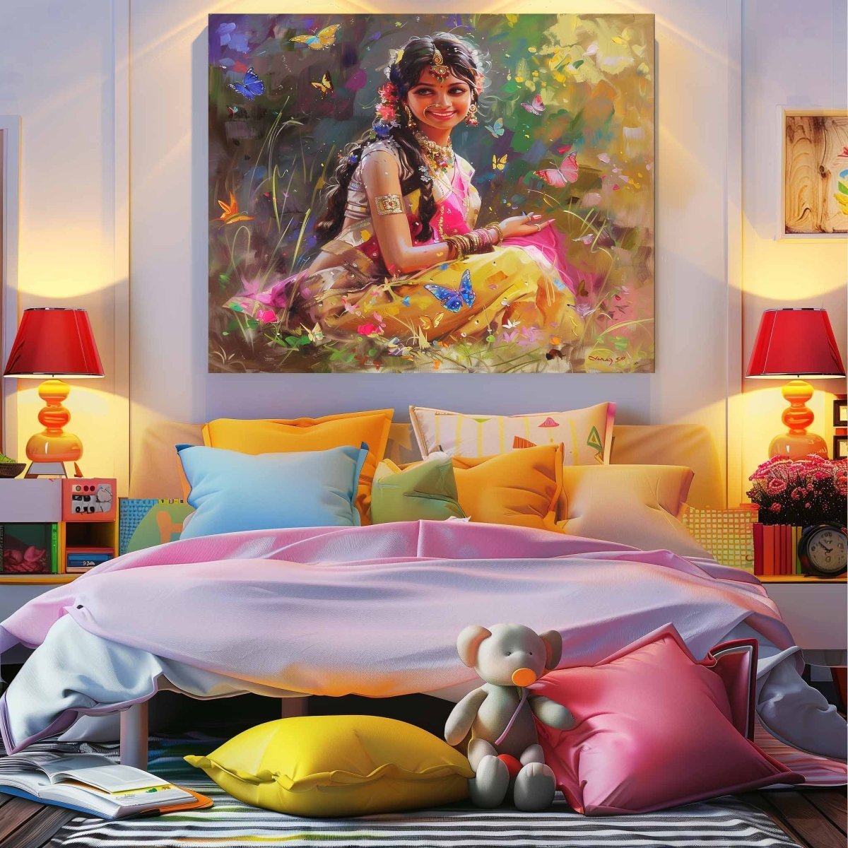 24 x 24 Inches / Wood Stretcher (Ready To Hang)