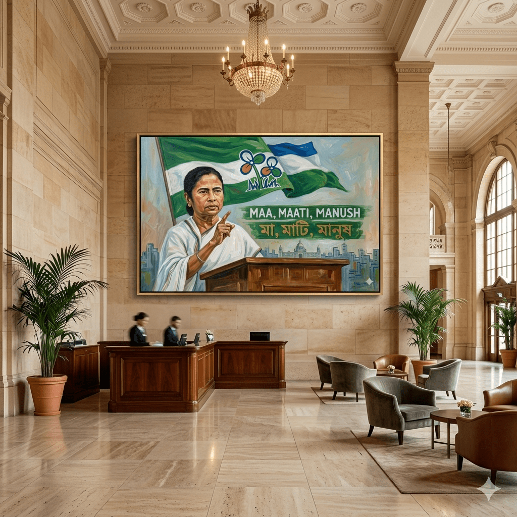 Mamta Didi’s Determination: A Tribute to Bengal (36 x 24 Inches)