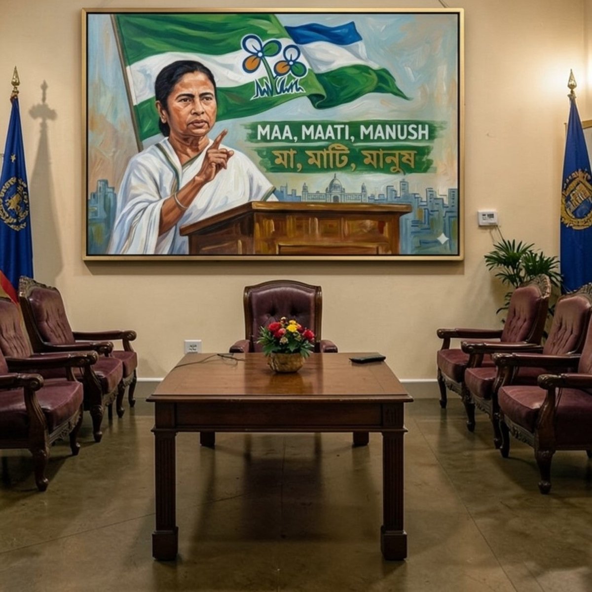 Mamta Didi’s Determination: A Tribute to Bengal (36 x 24 Inches)
