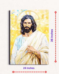 Thumbnail for Masih Jesus: Radiant Redeemer Canvas Wall Art (24 x 36 Inches)