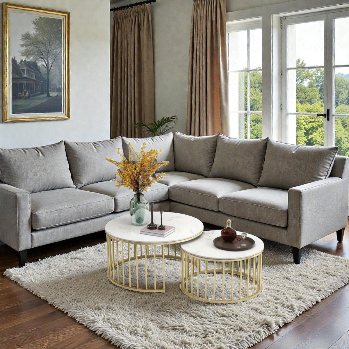 Metalkart Special Arc Nest Stacking Accent Tables (Set of 2)