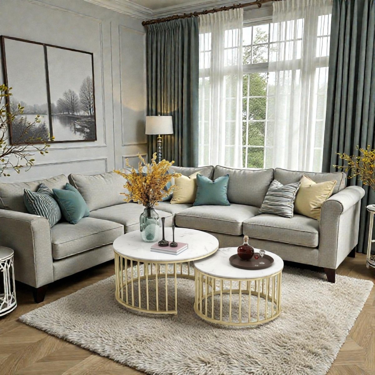 Metalkart Special Arc Nest Stacking Accent Tables (Set of 2)