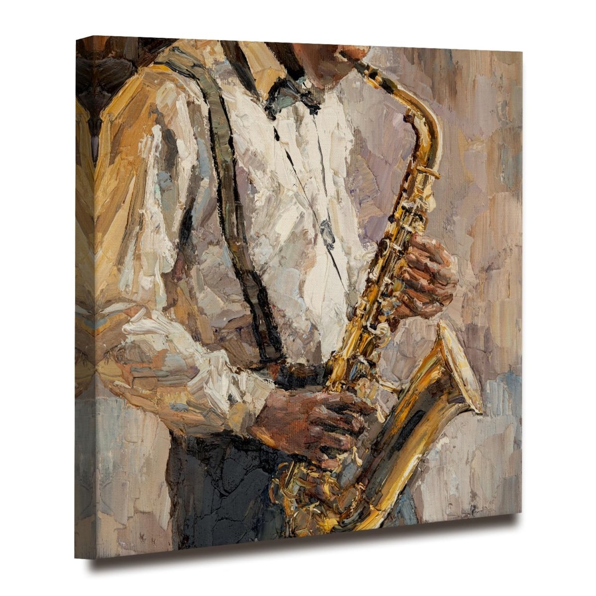 24 x 24 Inches / Wood Stretcher (Ready To Hang)