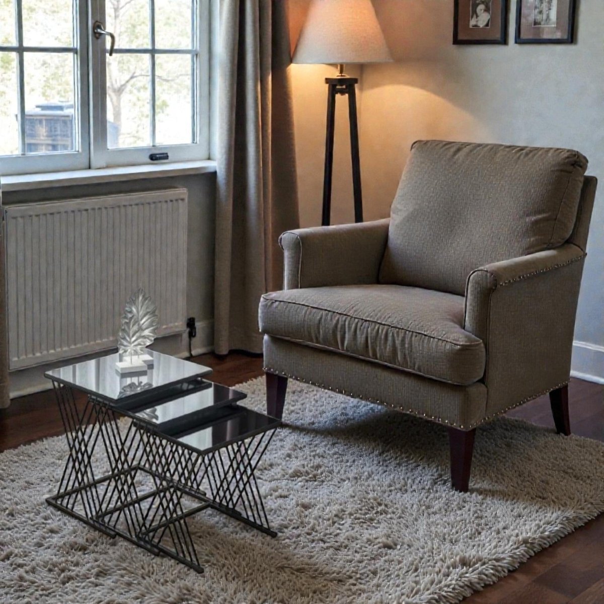 Metalkart Special Gigi Marble Effect Nesting Gold (Trio Set of 3)