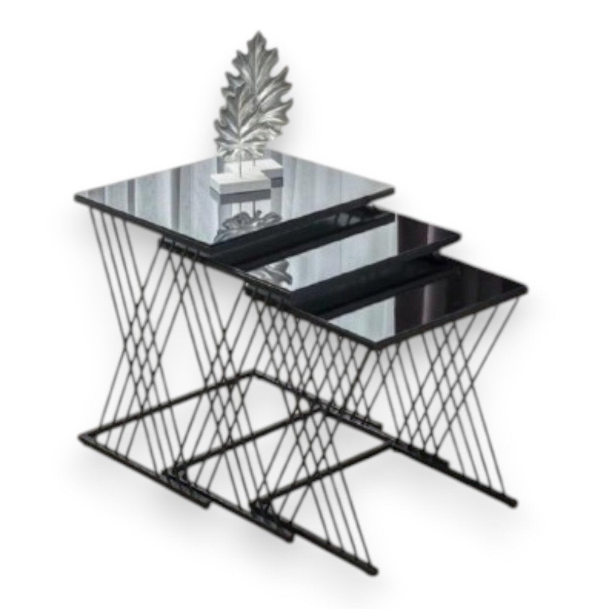 Metalkart Special Gigi Marble Effect Nesting Gold (Trio Set of 3)