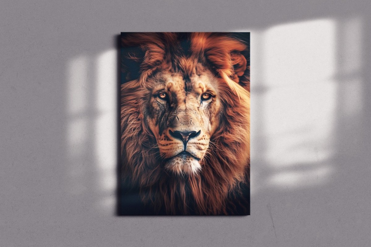 Metalkart Special Silent Roar Canvas Wall Art (24 x 36 Inches)