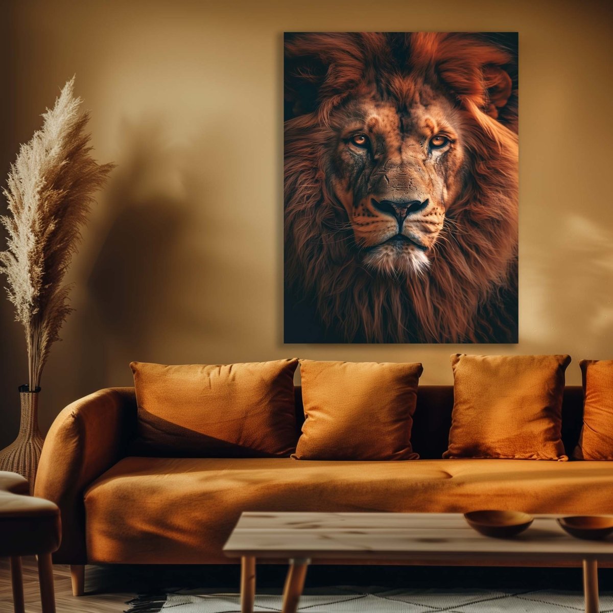 Metalkart Special Silent Roar Canvas Wall Art (24 x 36 Inches)