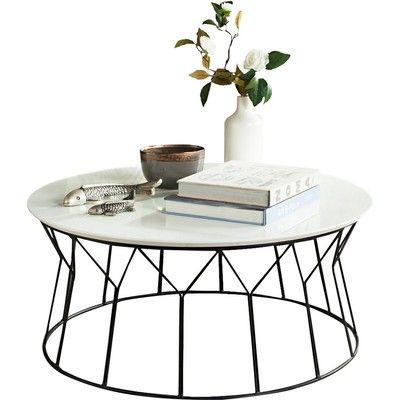 Metalkart Special Spacious Round Coffee Table