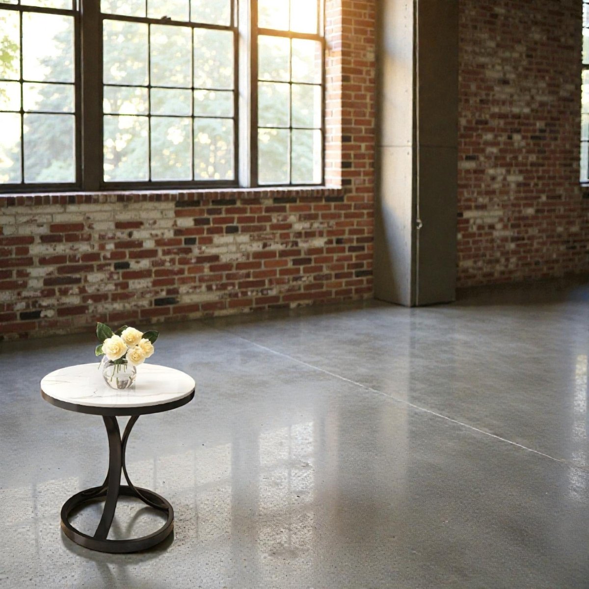 Metalkart Special The Aria Pedestal End Table