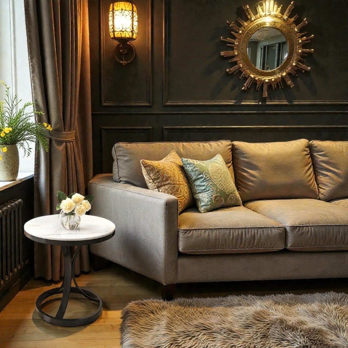 Metalkart Special The Aria Pedestal End Table