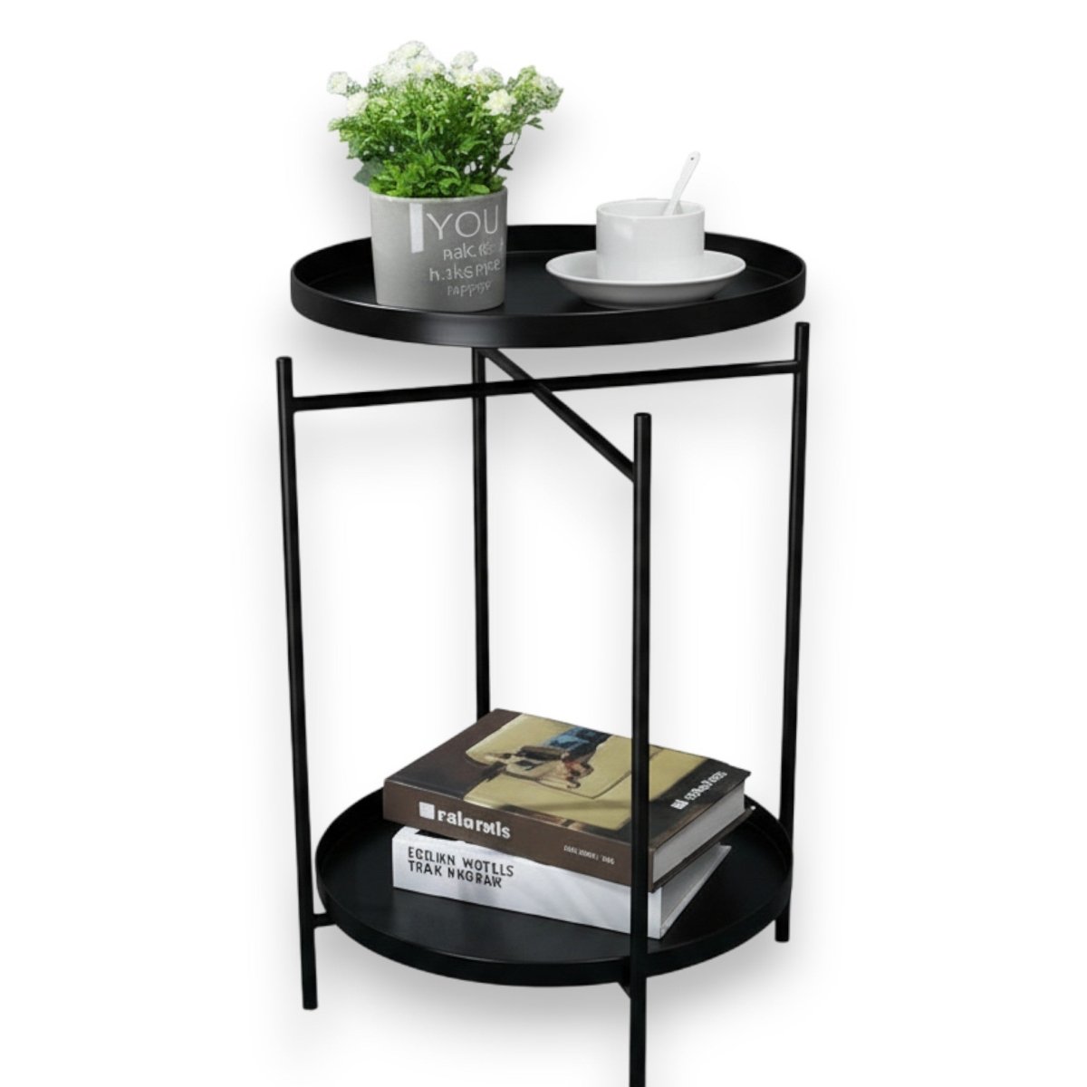 Metalkart Special The Beverage & Book Storage Accent Table