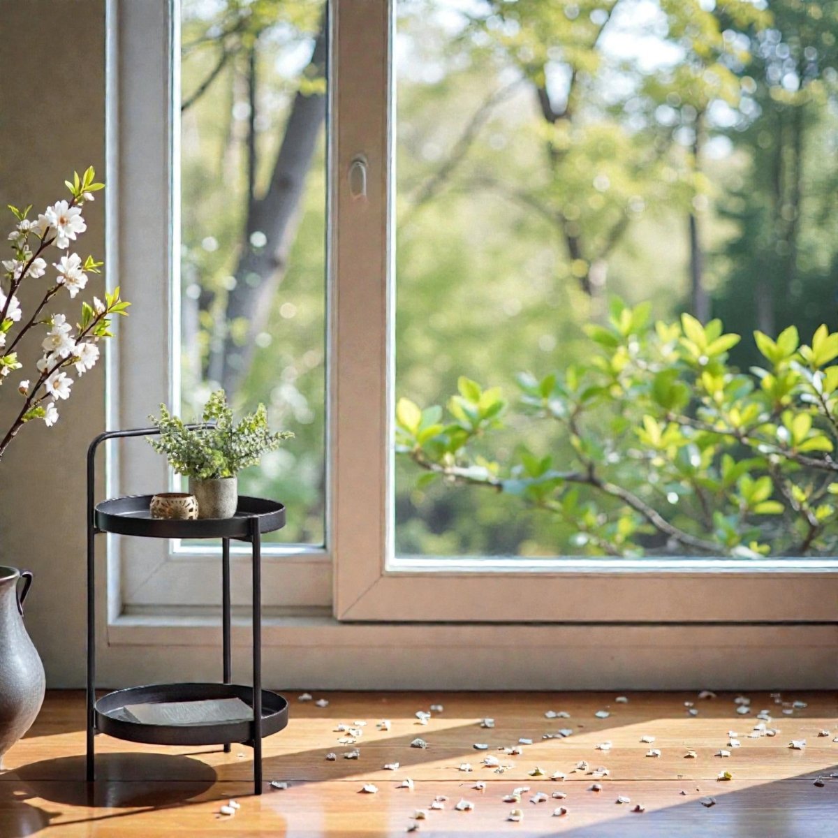 Metalkart Special The Bistro Handle Caddy Side Table