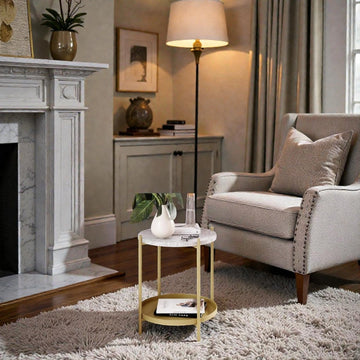 Metalkart Special The Brass Halo Tray - Shelf Table