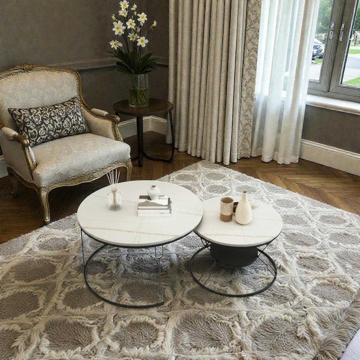 Metalkart Special The Carrara Nesting Duo (Set of 2)