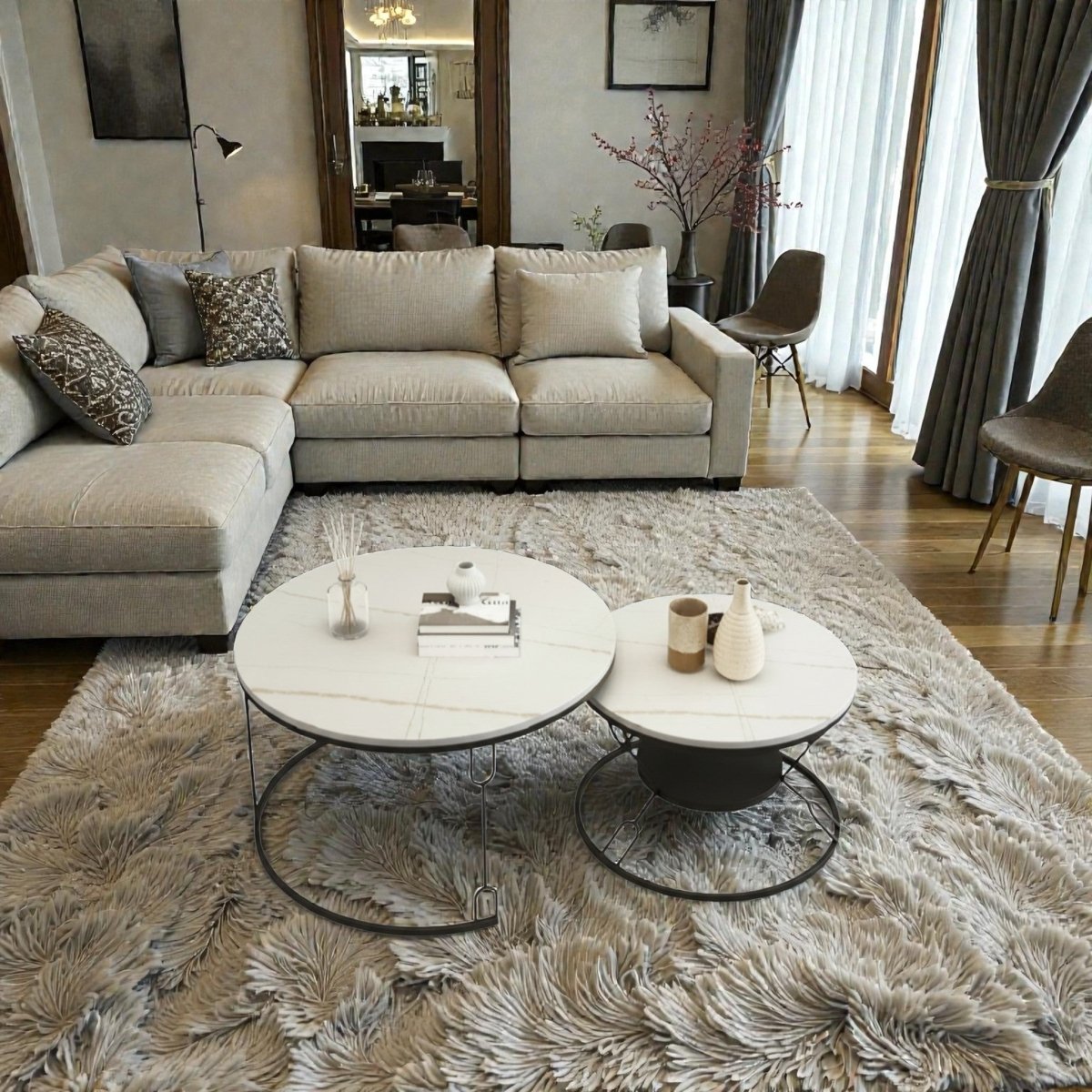 Metalkart Special The Carrara Nesting Duo (Set of 2)