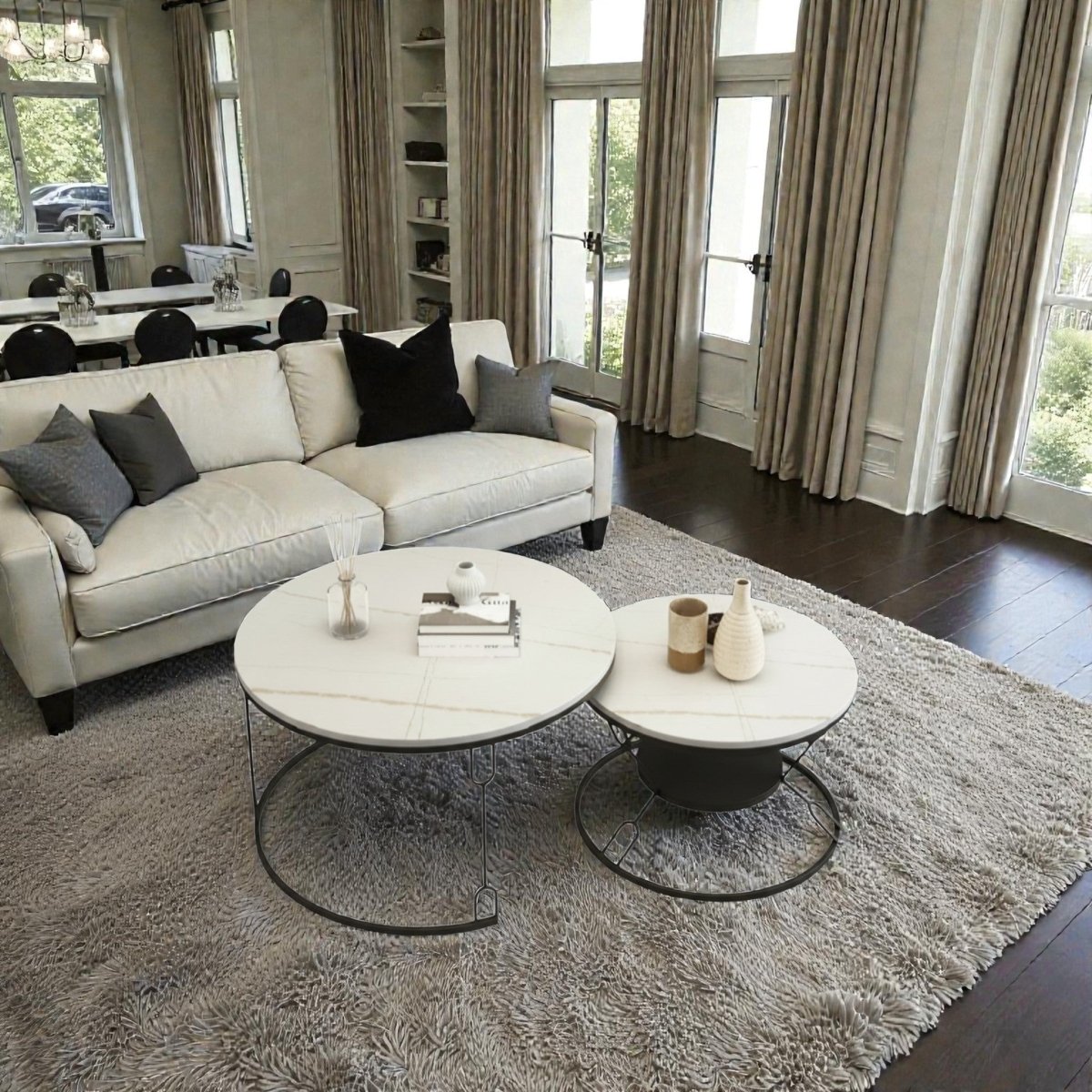 Metalkart Special The Carrara Nesting Duo (Set of 2)