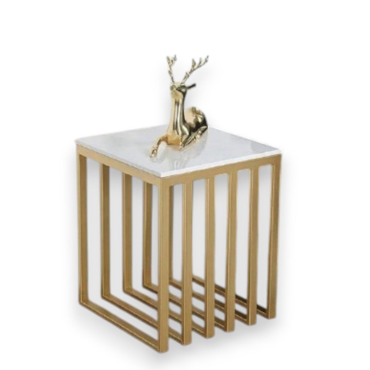 Metalkart Special The Fluted Pedestal Side Table