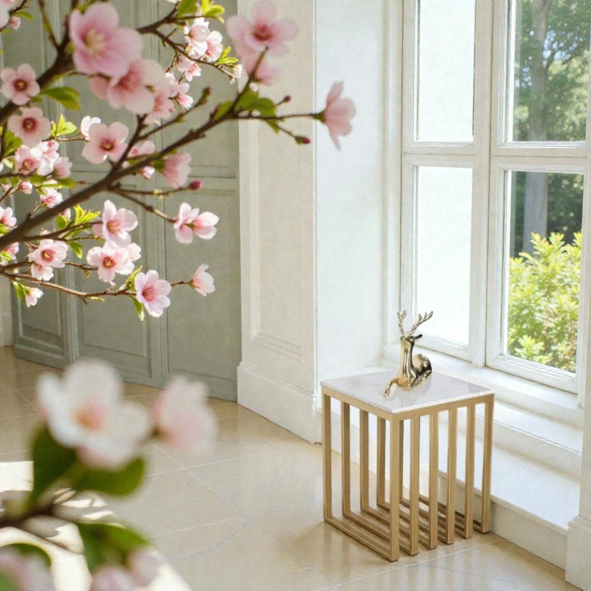 Metalkart Special The Fluted Pedestal Side Table