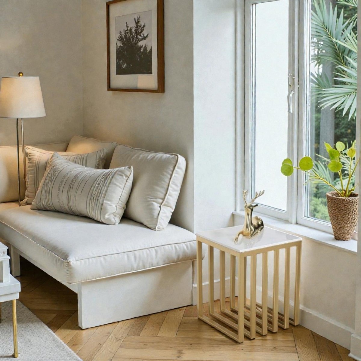 Metalkart Special The Fluted Pedestal Side Table