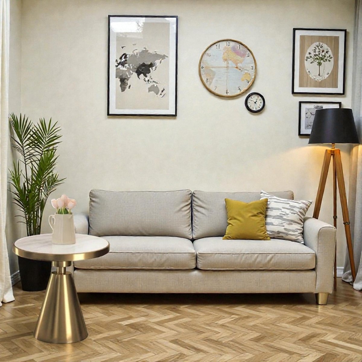 Metalkart Special The Giza' Gold Finish Accent Table