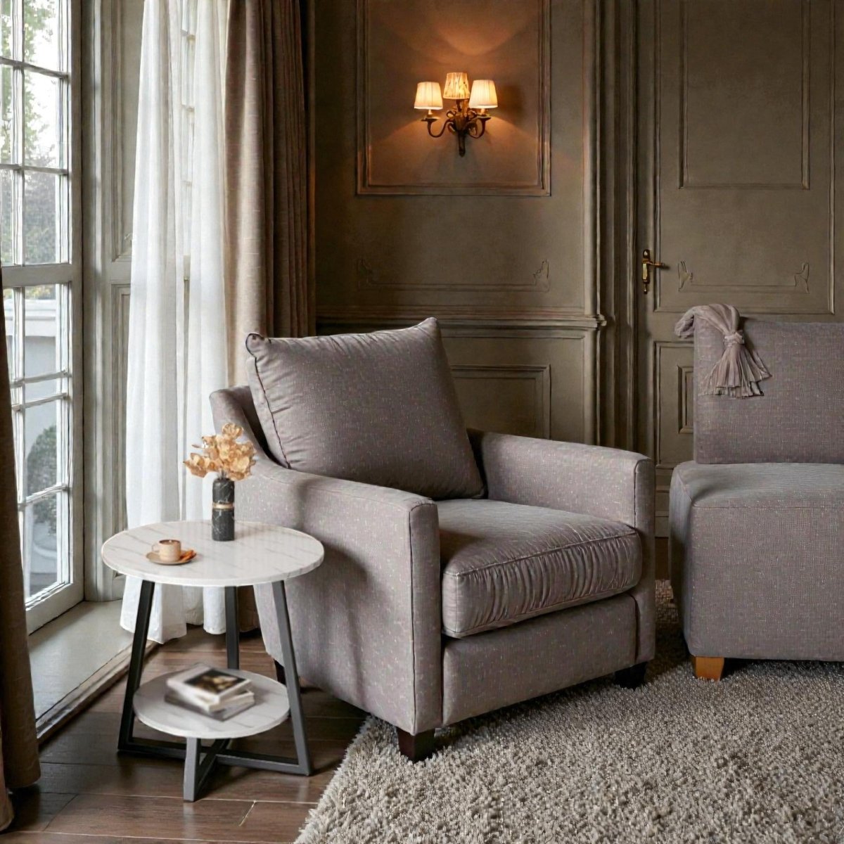 Metalkart Special The Horizon Circular Display Nightstand