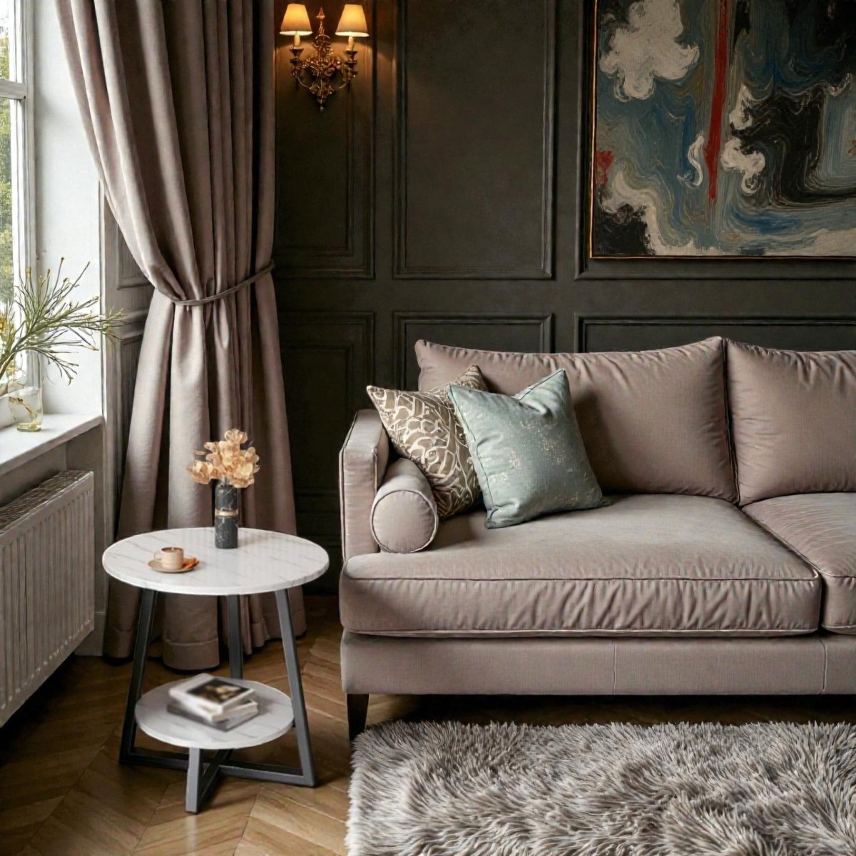 Metalkart Special The Horizon Circular Display Nightstand