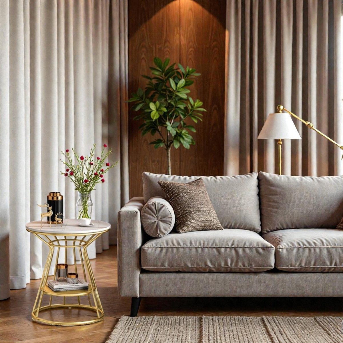 Metalkart Special The Meridian Caged Slate Nightstand