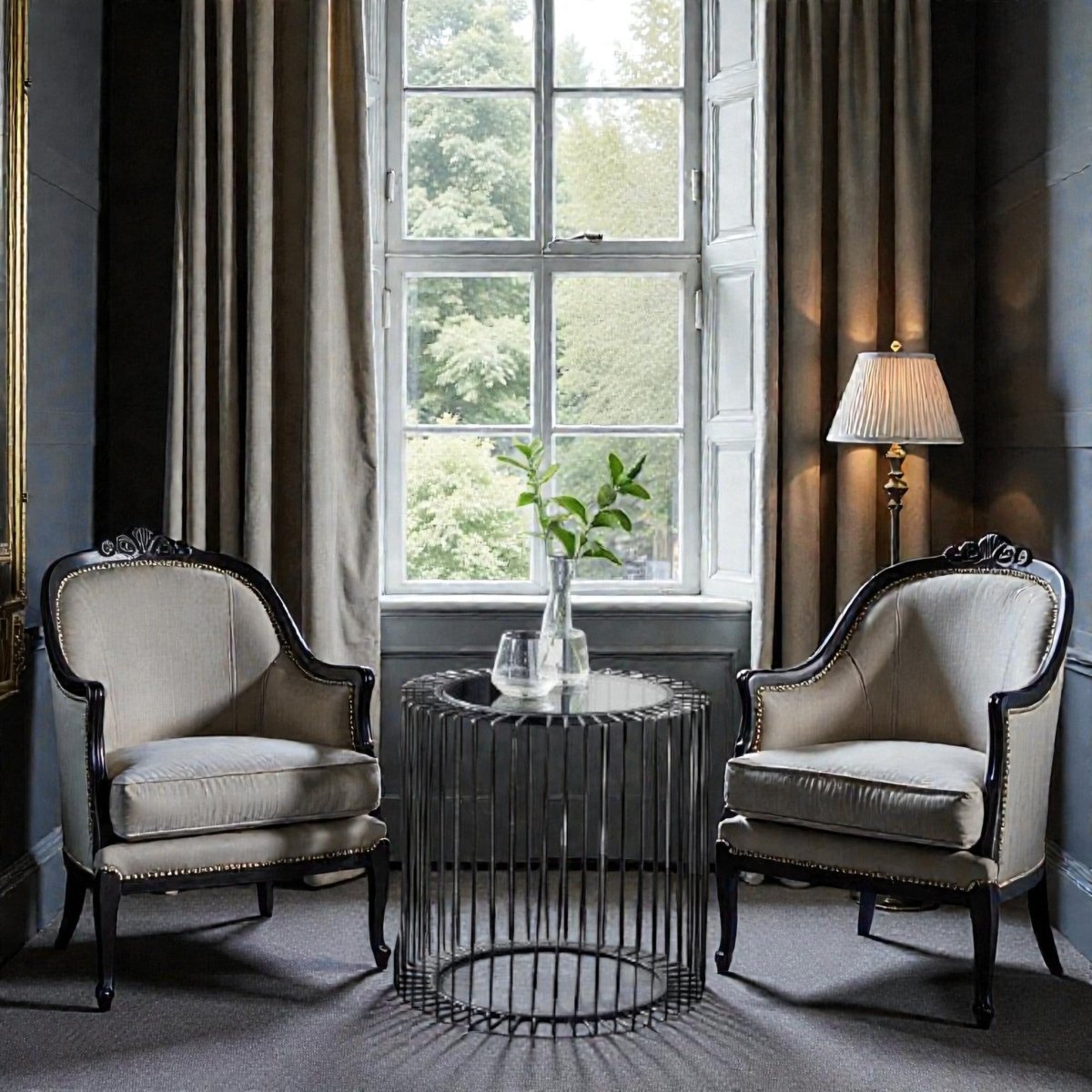 Metalkart Special The Noir Spindle End Table