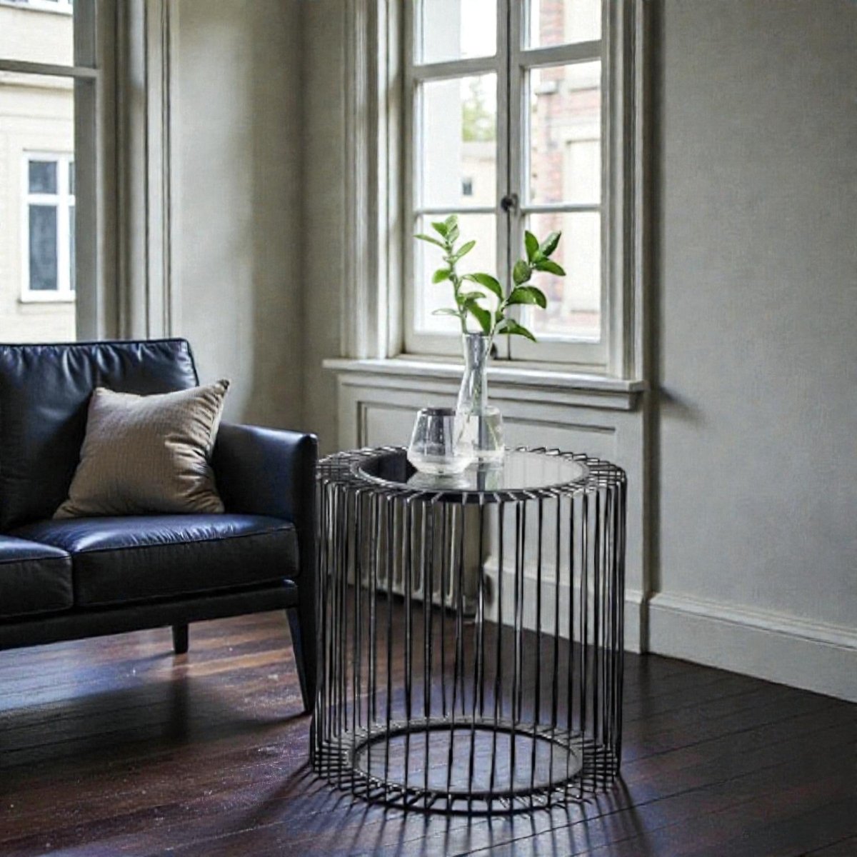 Metalkart Special The Noir Spindle End Table