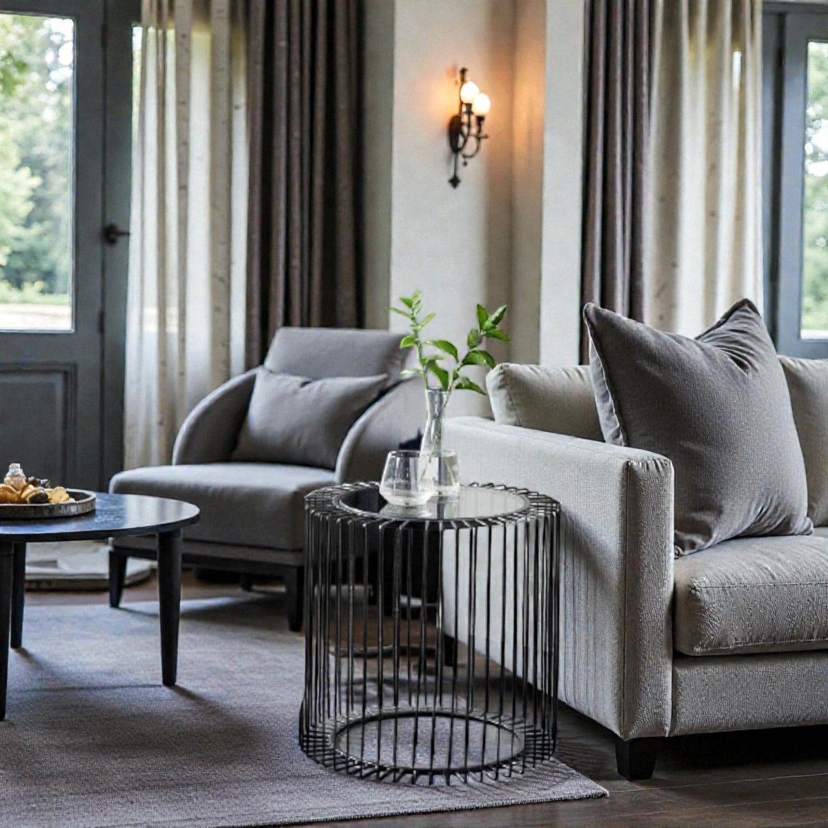 Metalkart Special The Noir Spindle End Table