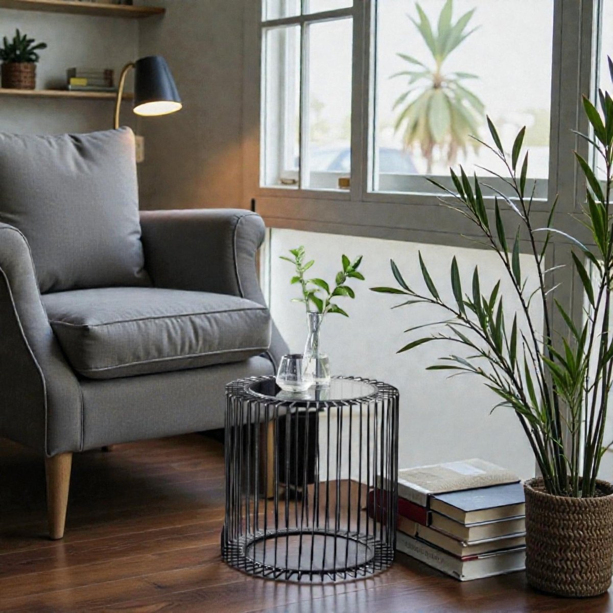 Metalkart Special The Noir Spindle End Table