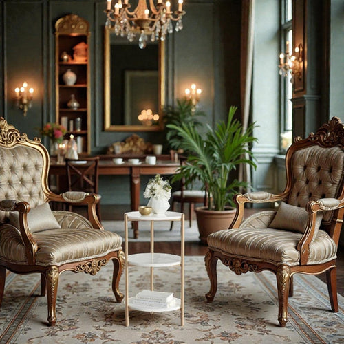 Metalkart Special The Seraphina 3 - Tier Faux Side Table