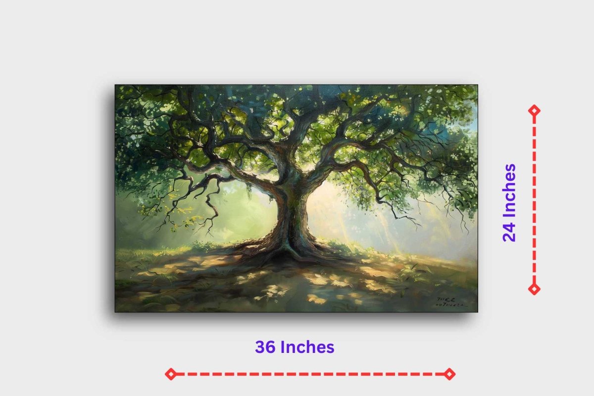 Metalkart Special The Tree Of Life Canvas Wall Art (36 x 24 Inches)