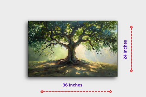 Metalkart Special The Tree Of Life Canvas Wall Art (36 x 24 Inches)
