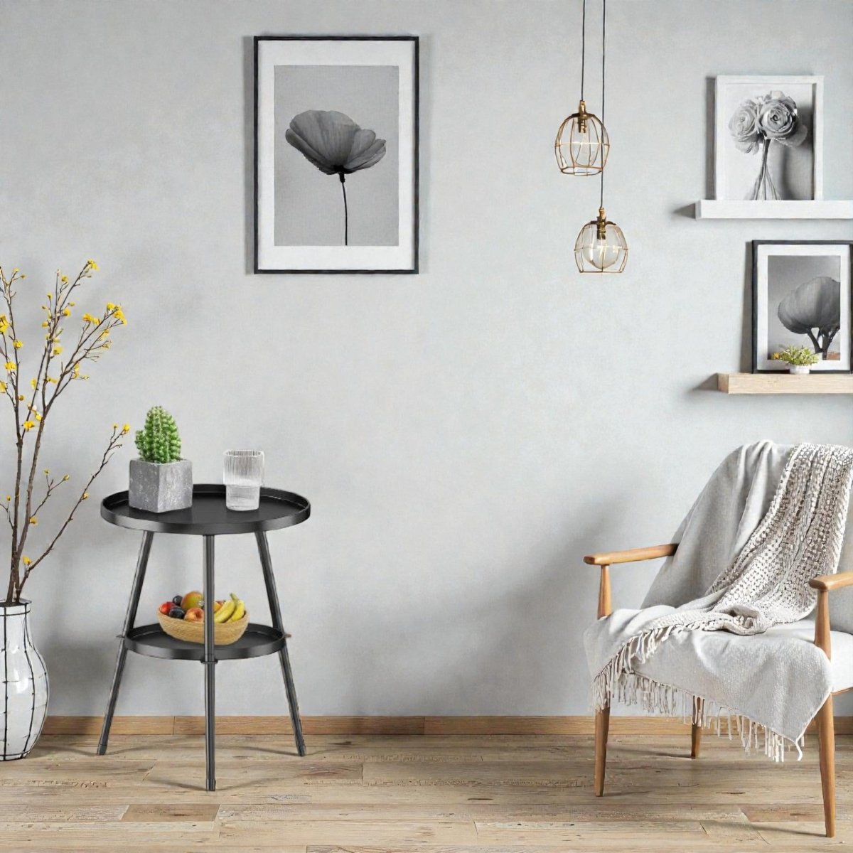 Metalkart Special Tri - Leg Balcony Snack Table