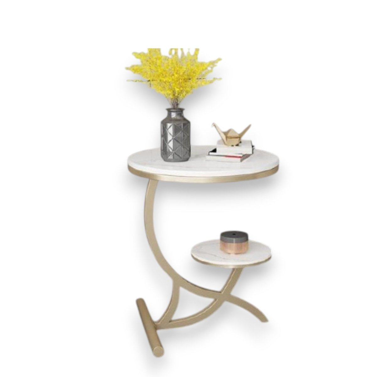 Metalkart Special Two - Tier High - Gloss Side Table