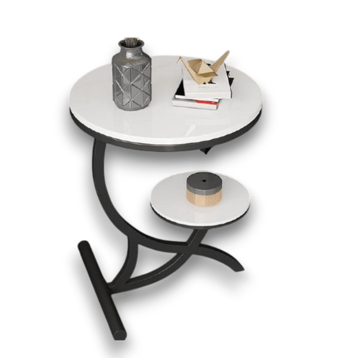 Metalkart Special Two - Tier High - Gloss Side Table