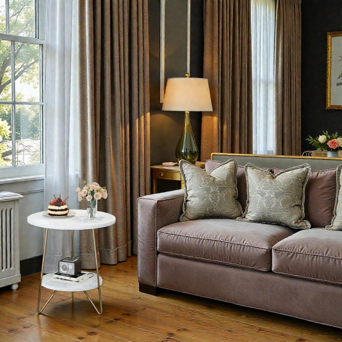 Metalkart Special Vera Hairpin Leg Nightstand with Open Shelving